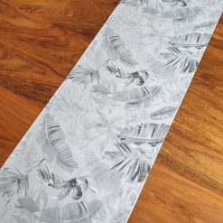 Grey Tropical Leaf Table Runner, Monstera Leaf Table Runner, Tropical Leaf Print, Tropical Decor, Tropical Home Decor, Grey Tropical Runner, New Home Gift, Botanic Table Runner 5 Grey Tropical Leaf Table Runner, Monstera Leaf Table Runner, Tropical Leaf Print, Tropical Decor, Tropical Home Decor, Grey Tropical Runner, New Home Gift, Botanic Table Runner 5