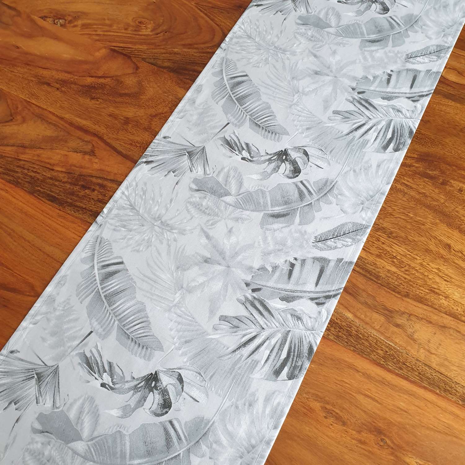 Grey Tropical Leaf Table Runner, Monstera Leaf Table Runner, Tropical Leaf Print, Tropical Decor, Tropical Home Decor, Grey Tropical Runner, New Home Gift, Botanic Table Runner Grey Tropical Leaf Table Runner, Monstera Leaf Table Runner, Tropical Leaf Print, Tropical Decor, Tropical Home Decor, Grey Tropical Runner, New Home Gift, Botanic Table Runner