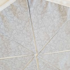 Wedding Bunting, Grey & White Lace Heart Bunting, Lace Bunting, Engagement Bunting, Fabric Bunting, Wedding Garland, Wedding Decorations, Various Lengths Available 6