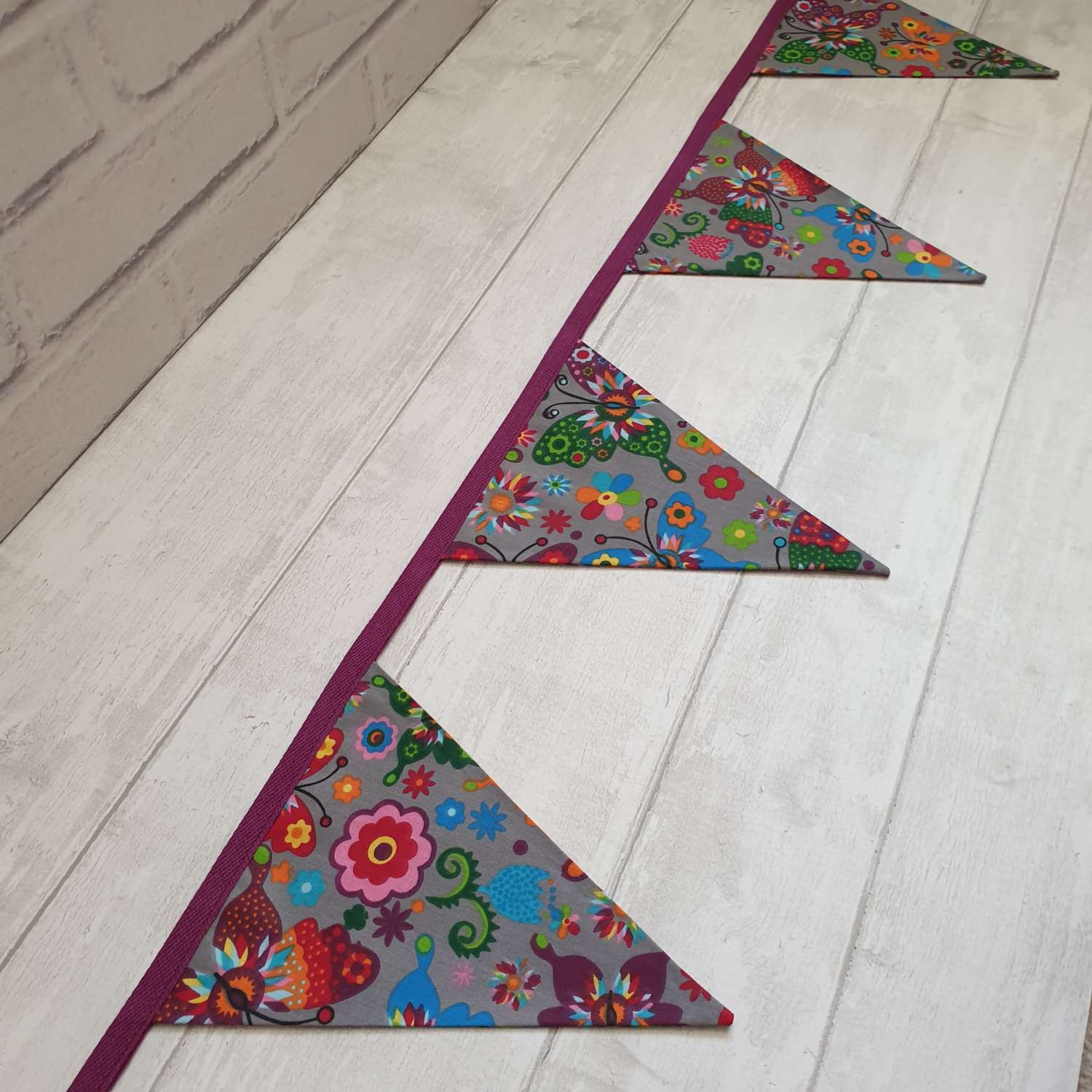 Butterfly Bunting, Party Bunting, Bright Garland, Butterflies, Garden Bunting, Garden Decor, Garland, Summerhouse Decor, Fabric Bunting, Party Decor,10 flags 2.5m Butterfly Bunting, Party Bunting, Bright Garland, Butterflies, Garden Bunting, Garden Decor, Garland, Summerhouse Decor, Fabric Bunting, Party Decor,10 flags 2.5m