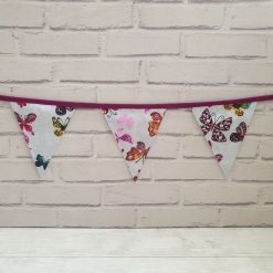 Butterfly Bunting, Party Bunting, Bright Garland, Butterflies, Garden Bunting, Garden Decor, Garland, Summerhouse Decor, 10 flags 2.5m 4