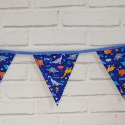 Dinosaur Bunting, Nursery Decor, Playroom Decor, Animal Bunting, Kids Bunting, Dinosaur Garland, Fabric Bunting, 100% Cotton Bunting, 10 Flags 2.5m 3