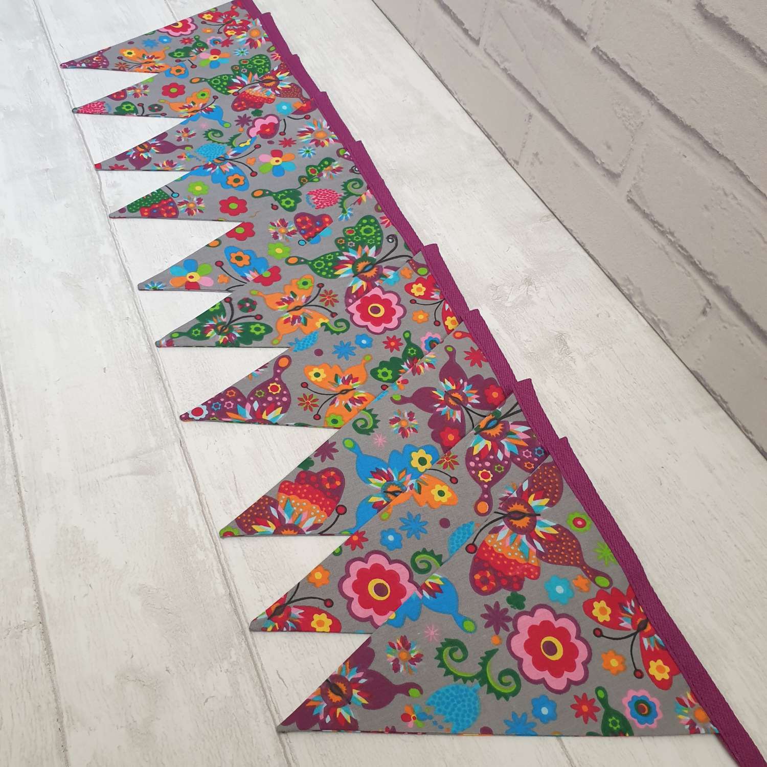 Butterfly Bunting, Party Bunting, Bright Garland, Butterflies, Garden Bunting, Garden Decor, Garland, Summerhouse Decor, Fabric Bunting, Party Decor,10 flags 2.5m Butterfly Bunting, Party Bunting, Bright Garland, Butterflies, Garden Bunting, Garden Decor, Garland, Summerhouse Decor, Fabric Bunting, Party Decor,10 flags 2.5m