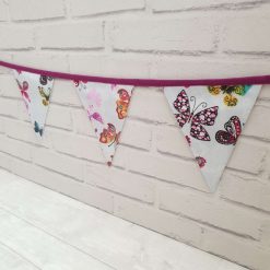 Butterfly Bunting, Party Bunting, Bright Garland, Butterflies, Garden Bunting, Garden Decor, Garland, Summerhouse Decor, 10 flags 2.5m 3