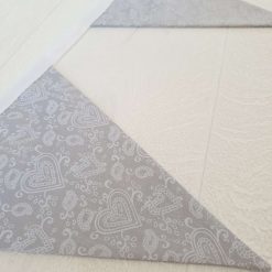 Wedding Bunting, Grey & White Lace Heart Bunting, Lace Bunting, Engagement Bunting, Fabric Bunting, Wedding Garland, Wedding Decorations, Various Lengths Available 9