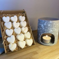 Jar of Heart Shaped Wax Melts x 15  hearts (150g melts in total)