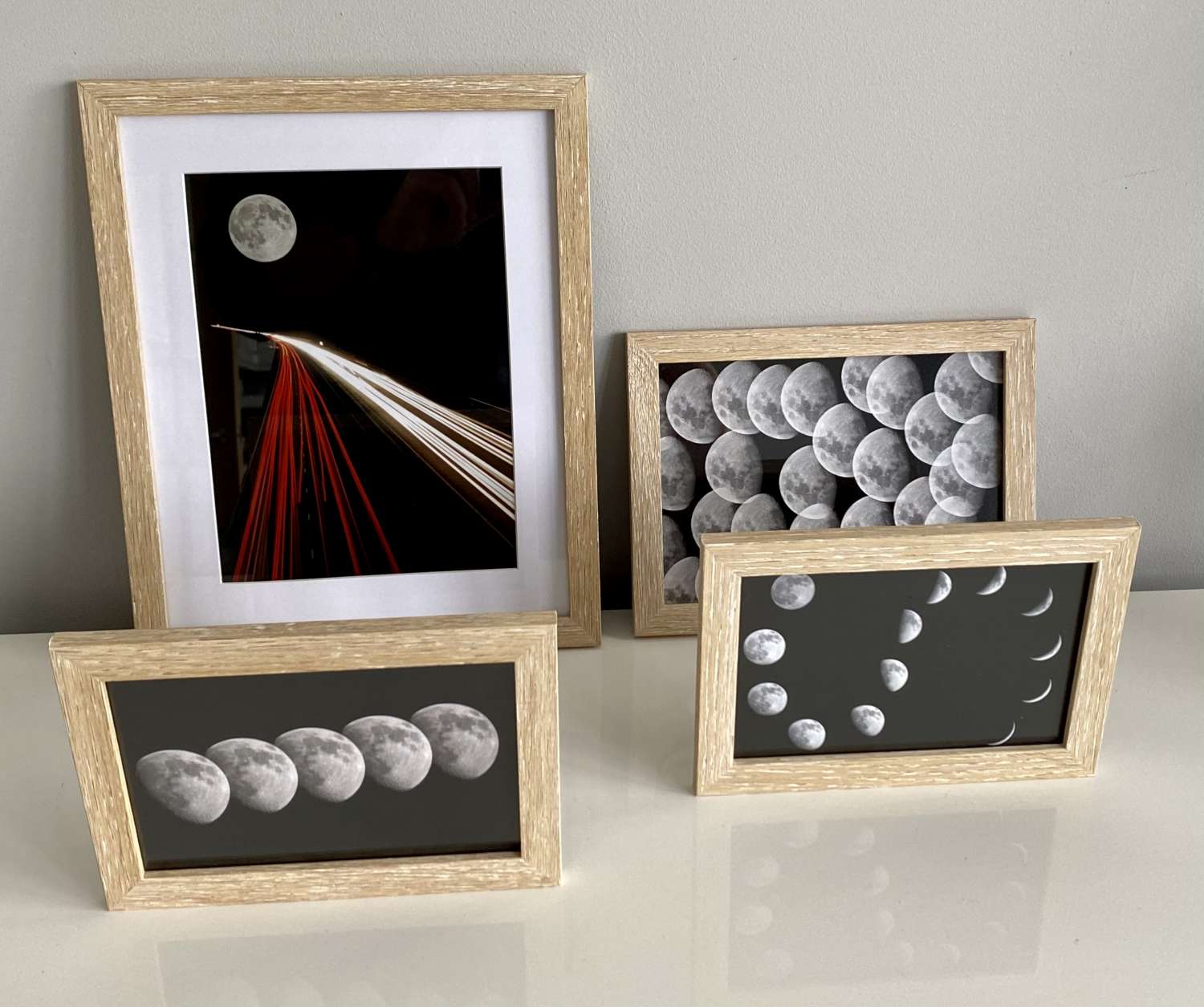Set of 4 Astro Lunar framed prints Set of 4 Astro Lunar framed prints