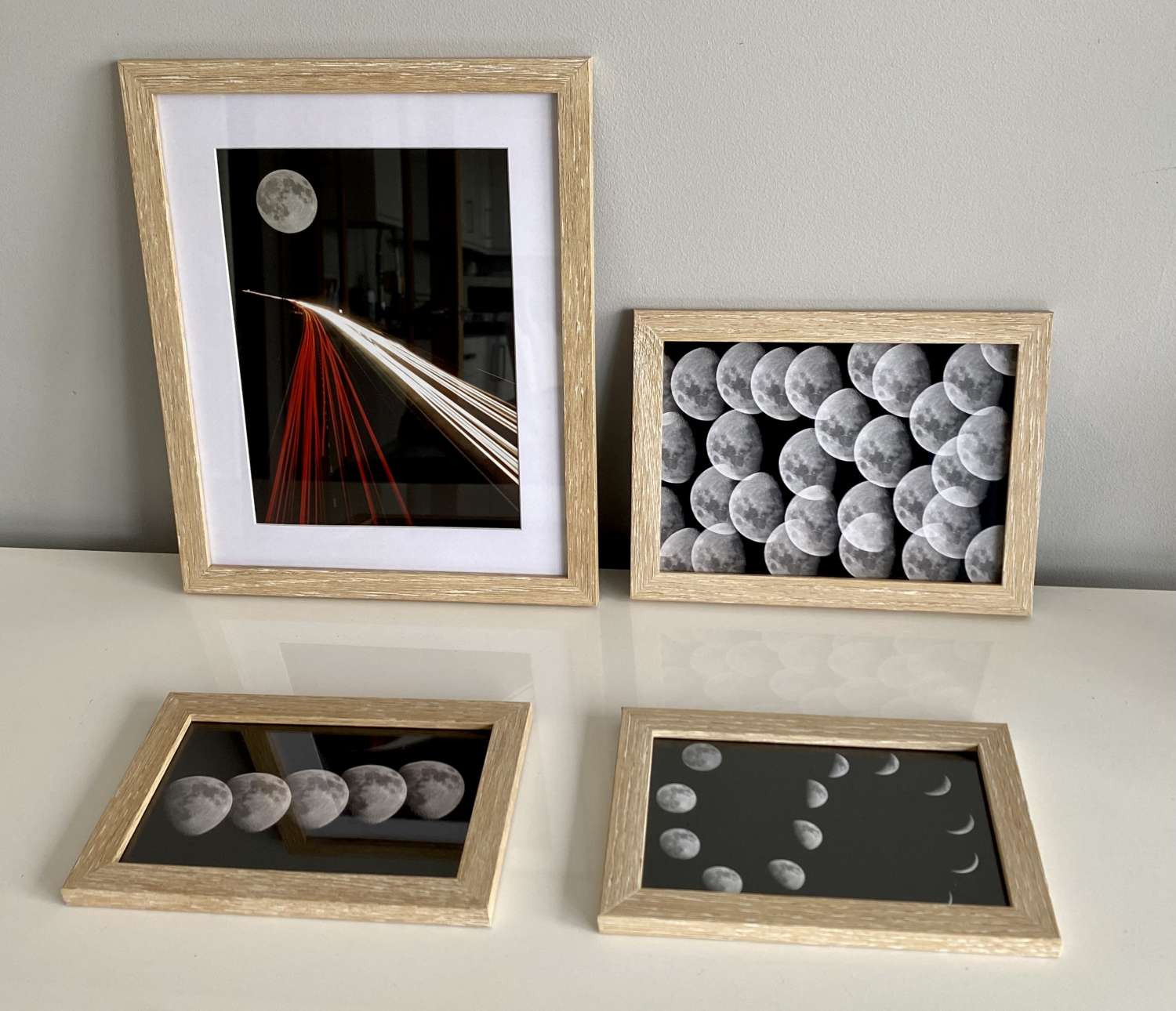 Set of 4 Astro Lunar framed prints Set of 4 Astro Lunar framed prints