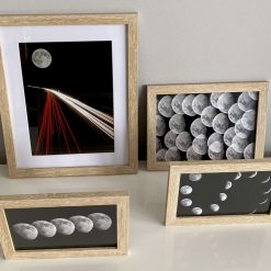 Set of 4 Astro Lunar framed prints