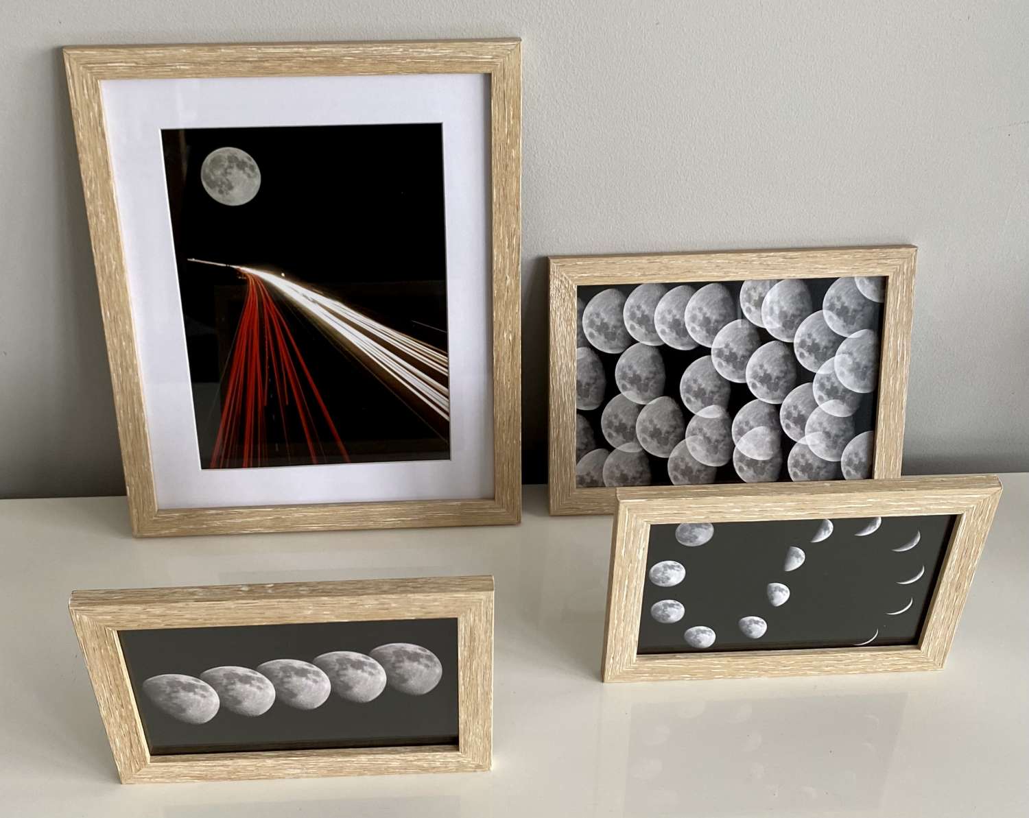 Set of 4 Astro Lunar framed prints Set of 4 Astro Lunar framed prints