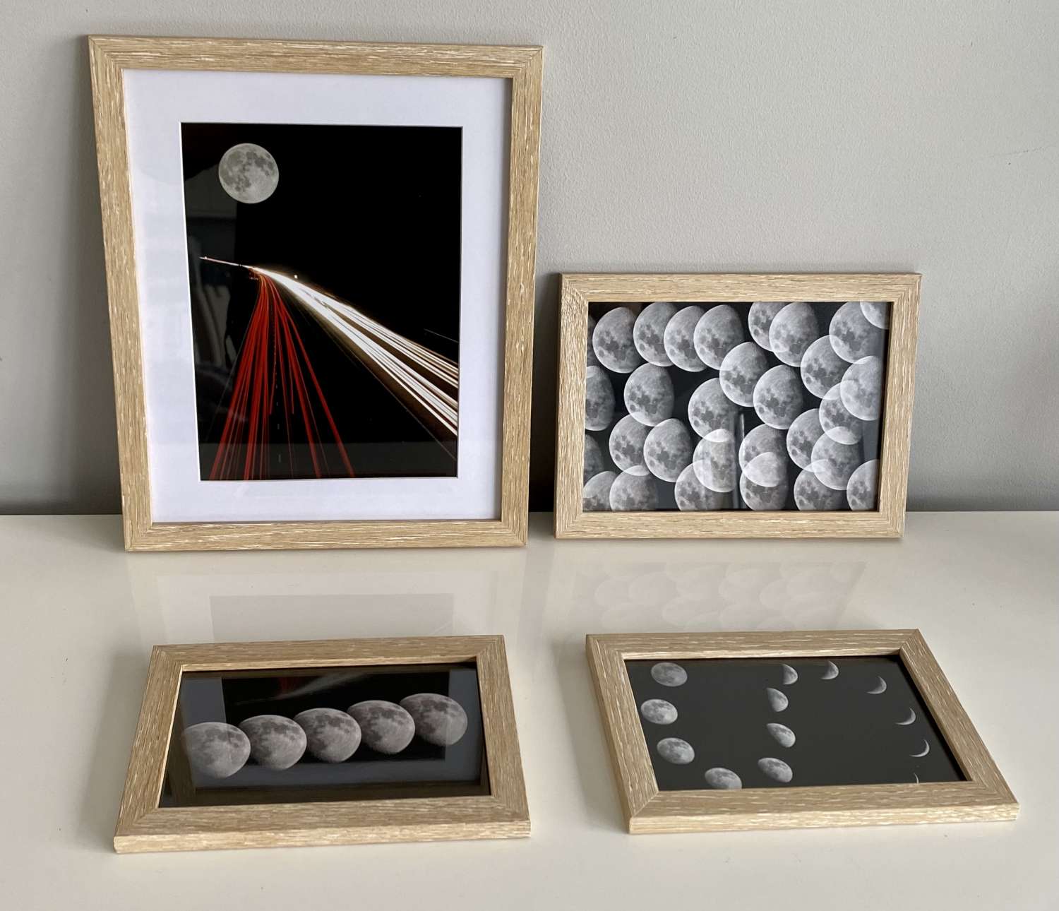 Set of 4 Astro Lunar framed prints Set of 4 Astro Lunar framed prints