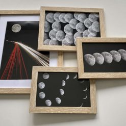 Set of 4 Astro Lunar framed prints 2 Set of 4 Astro Lunar framed prints 2