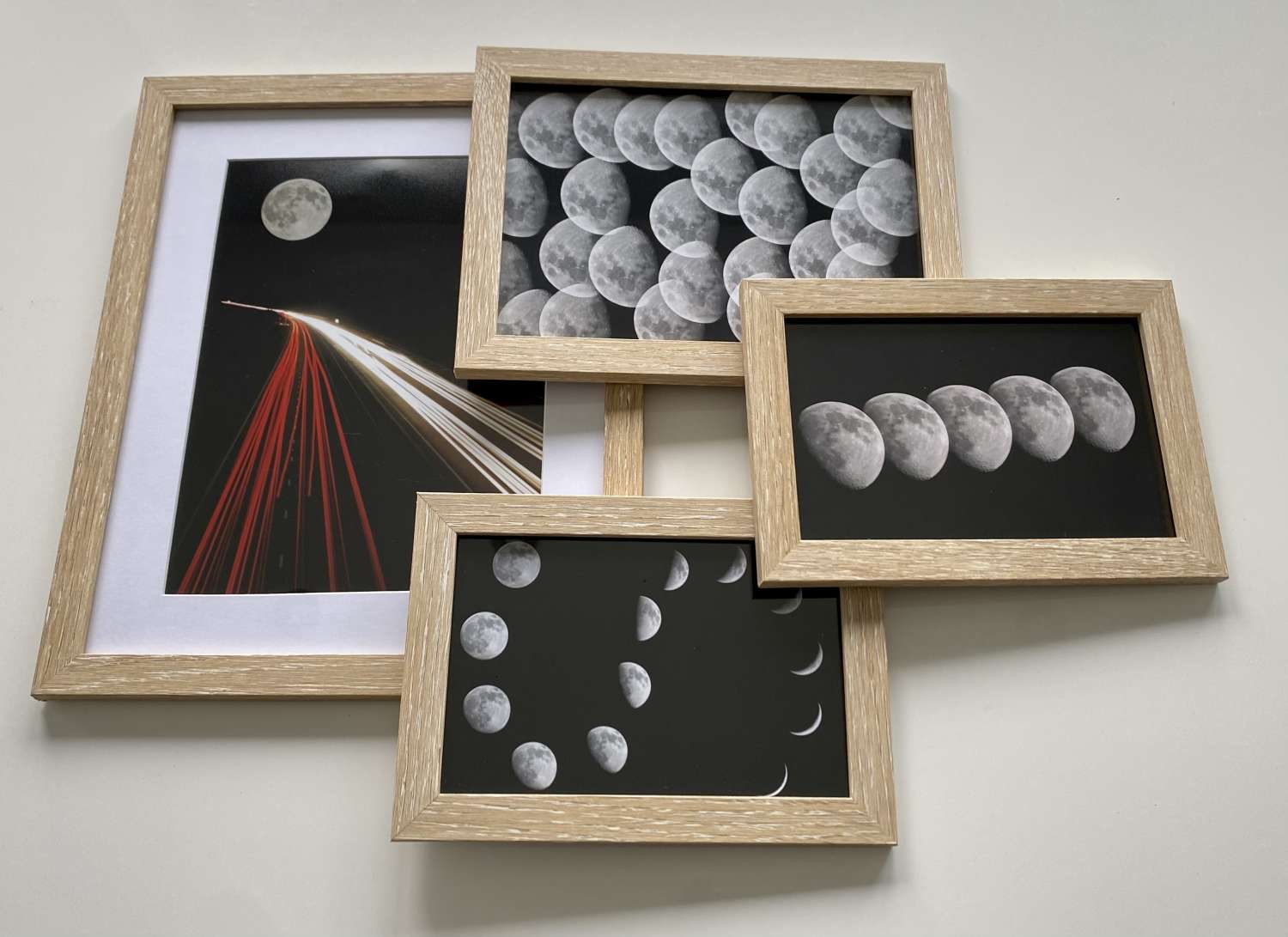 Set of 4 Astro Lunar framed prints Set of 4 Astro Lunar framed prints