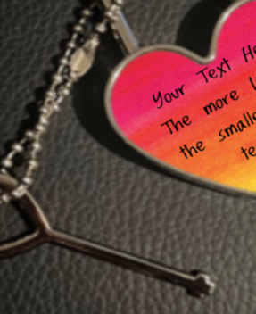 Beautiful For the one you love Personalised Metal Heart Love Lock and Key Beautiful For the one you love Personalised Metal Heart Love Lock and Key