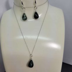 Brazilian Emerald Bridal Jewellery Set – Sterling Silver Necklace & Earrings 1 Brazilian Emerald Bridal Jewellery Set – Sterling Silver Necklace & Earrings 1