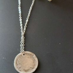 Silver antique floral pendant necklace 1 Silver antique floral pendant necklace 1
