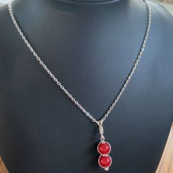 Red Pendant Necklace and Earrings Set 2 Red Pendant Necklace and Earrings Set 13