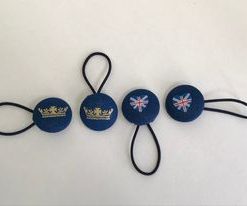 Handmade Queen's Jubilee crown & flag print button bobbles 2 Handmade Queen's Jubilee crown & flag print button bobbles 5