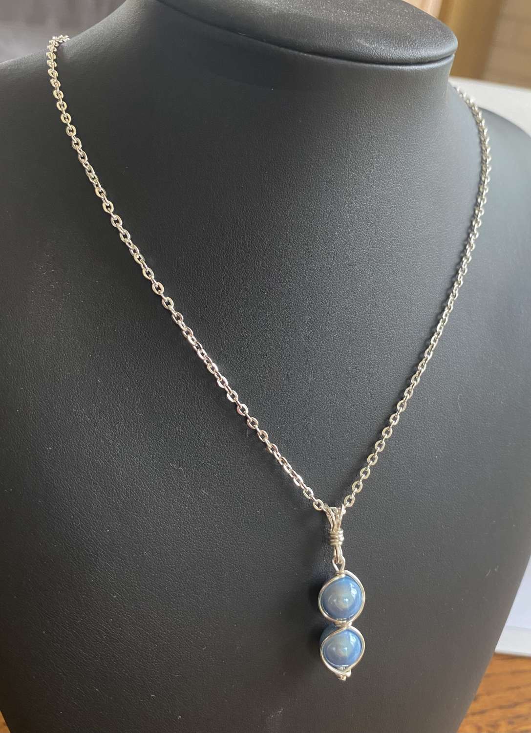 Blue Necklace and Earrings Set Blue Necklace and Earrings Set