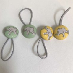 Handmade elephant print button bobbles 3 Handmade elephant print button bobbles 6