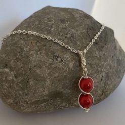 Red Pendant Necklace and Earrings Set 3 Red Pendant Necklace and Earrings Set 14