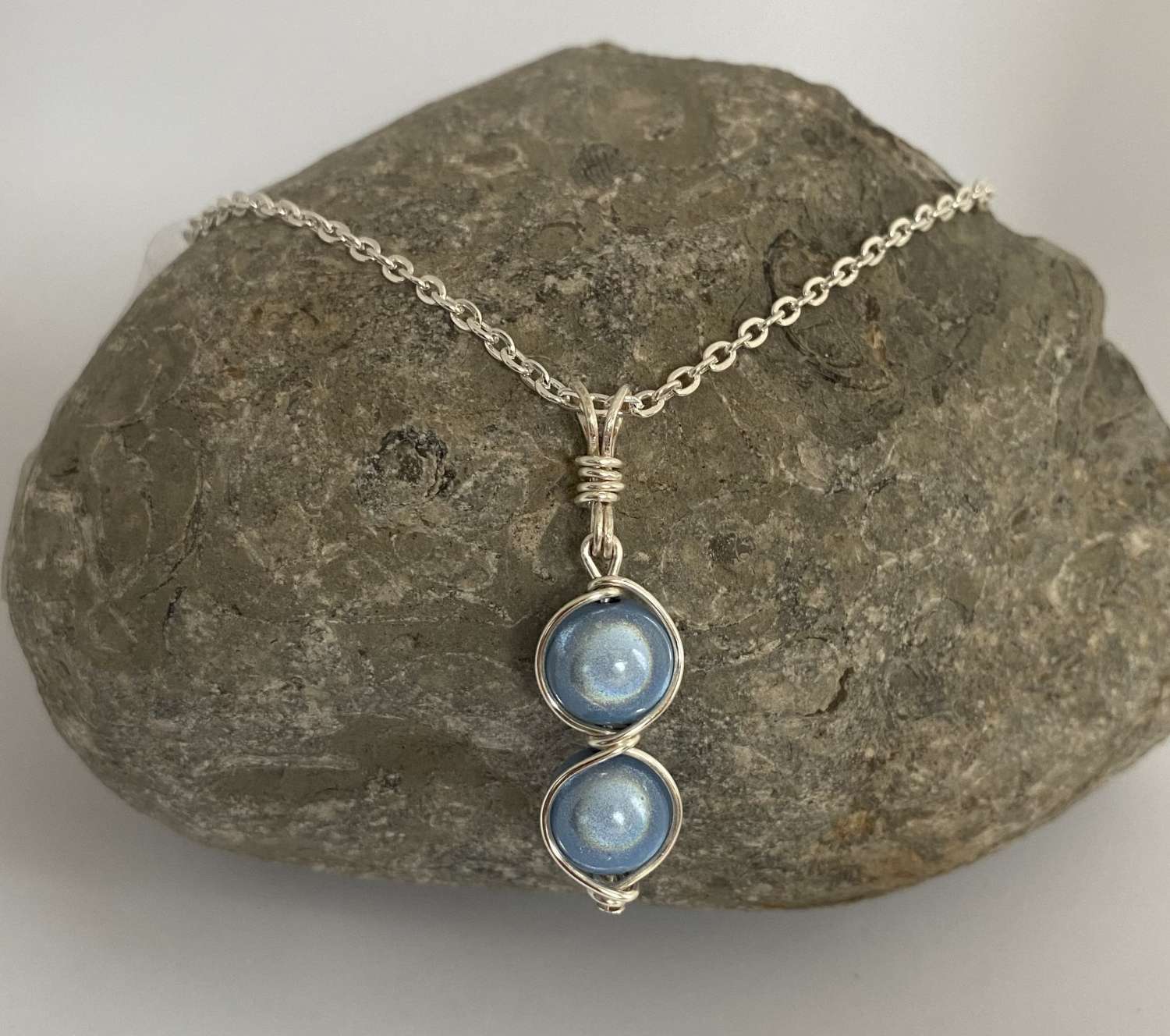 Blue Necklace and Earrings Set Blue Necklace and Earrings Set