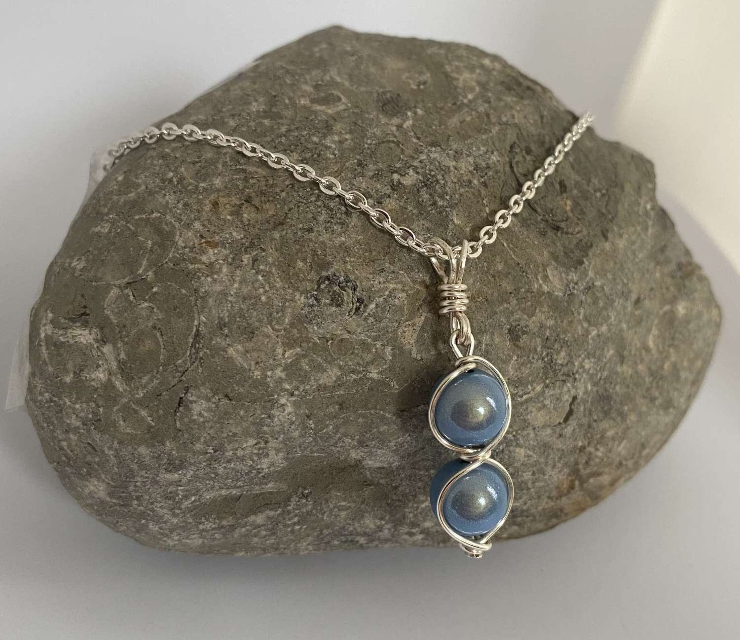 Blue Necklace and Earrings Set Blue Necklace and Earrings Set