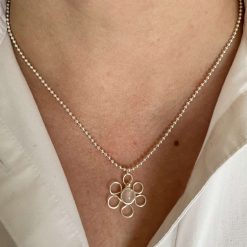 Rose Quartz Flower Necklace 4 Rose Quartz Flower Necklace 6