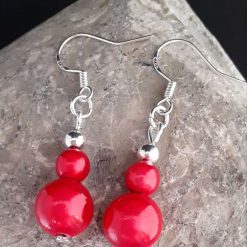 Red Pendant Necklace and Earrings Set 8 Red Pendant Necklace and Earrings Set 19