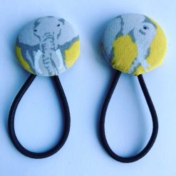 Handmade elephant print button bobbles 2 Handmade elephant print button bobbles 5