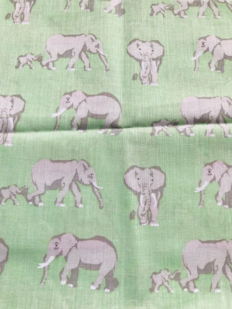 green el Handmade elephant print button bobbles 3