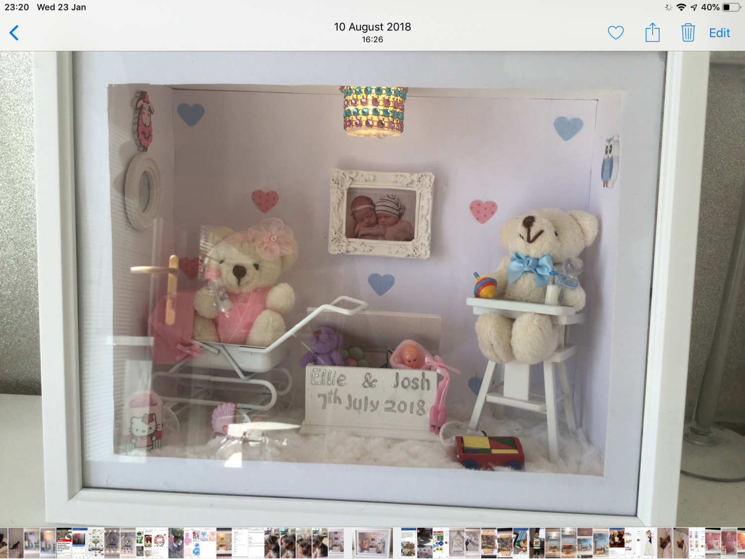 1/12 Sized Personalised nursery light boxes 1/12 Sized Personalised nursery light boxes
