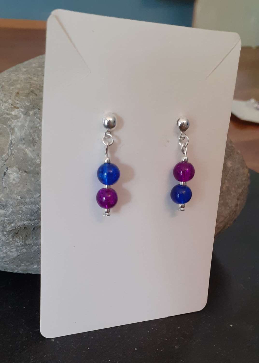 0F7611A6-018F-440C-AB39-E34E34F74034 Multicoloured Glass Bead Necklace and Earrings Set 6