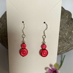 Red Dangle Earrings