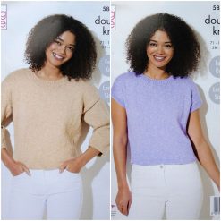 KNITTING PATTERN Ladies Easy Knit Jumper and Summer Top DK King Cole 5867
