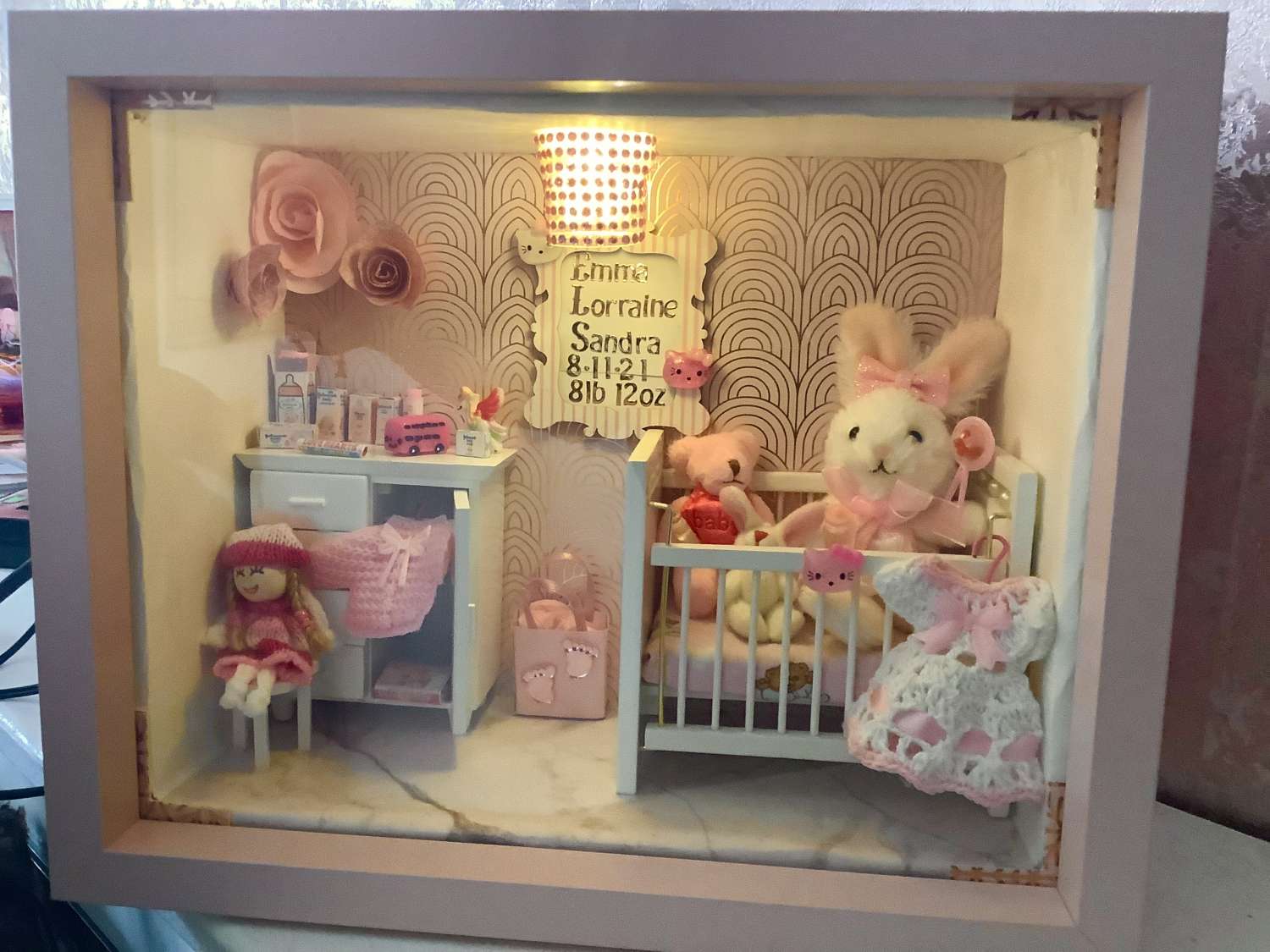 1/12 Sized Personalised nursery light boxes 1/12 Sized Personalised nursery light boxes