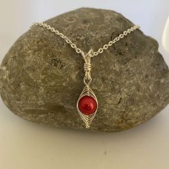Red and Silver Herringbone Jewellery Set 4 Red and Silver Herringbone Jewellery Set 4
