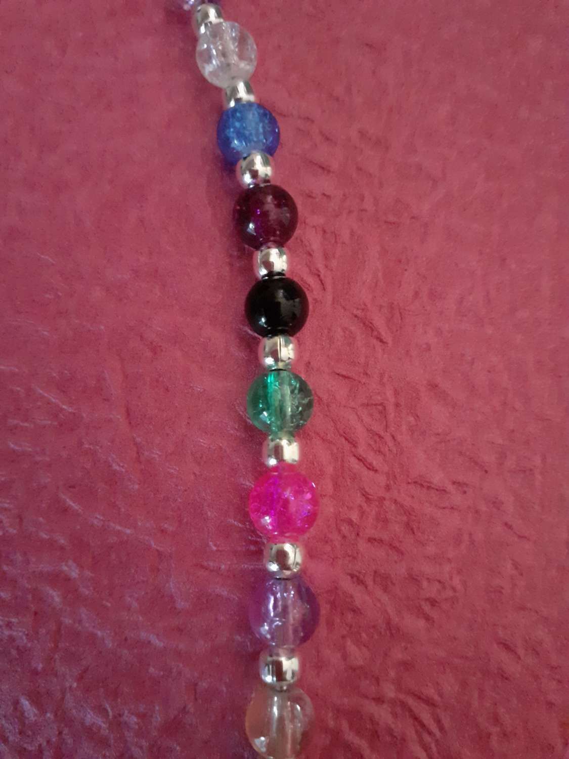 C27B9C91-DF69-4502-A3FF-E638BC3AC272 Multicoloured Glass Bead Necklace and Earrings Set 4