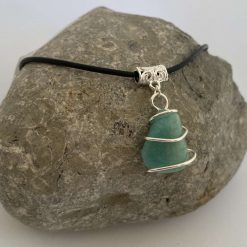 Wire Wrapped Crystal Pendant Necklace 4 Wire Wrapped Crystal Pendant Necklace 4