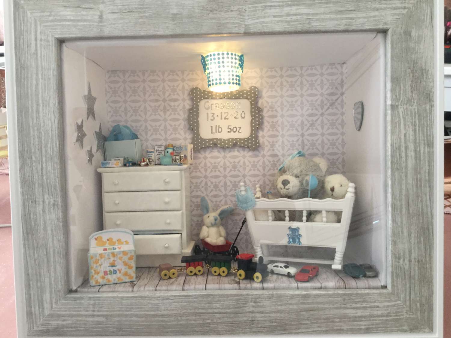 1/12 Sized Personalised nursery light boxes 1/12 Sized Personalised nursery light boxes