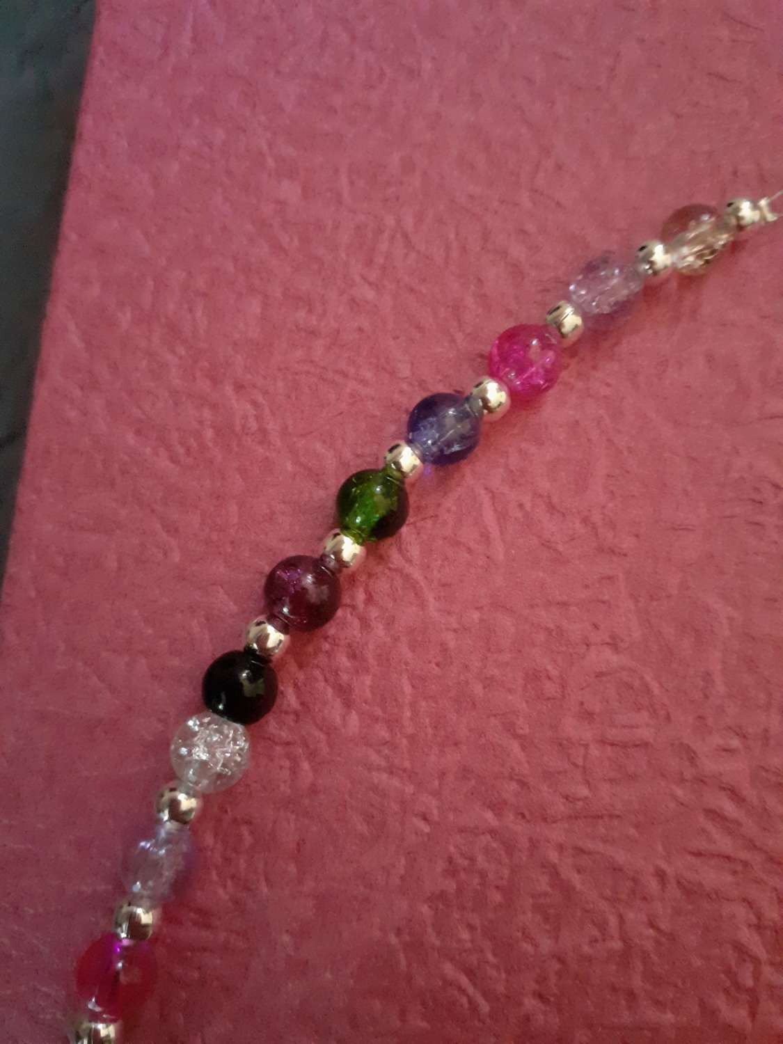 C85A174E-A668-4F24-8676-7AEF1A0B6256 Multicoloured Glass Bead Necklace and Earrings Set 5
