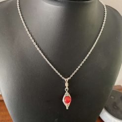 Red and Silver Herringbone Jewellery Set 2 Red and Silver Herringbone Jewellery Set 2