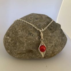 Red and Silver Herringbone Jewellery Set 5 Red and Silver Herringbone Jewellery Set 5