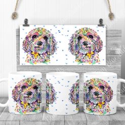 Cavapoo mug with choice of background 1