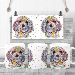 Cavapoo mug with choice of background 2