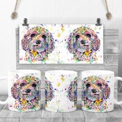 Cavapoo mug with choice of background 3