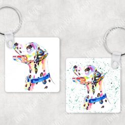 Dalmatian keyring