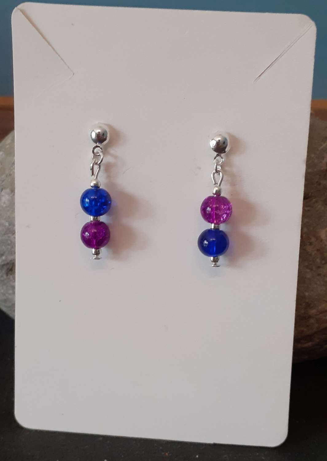 F7C604D5-D02A-41F1-B32A-A1C42DAB07D1 Multicoloured Glass Bead Necklace and Earrings Set 7