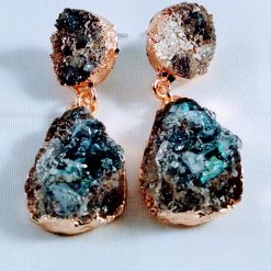 Crystal Rock Earrings - Clearance