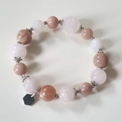 Rose Quartz and Sunstone Bracelet 1